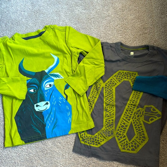 Tea Collection boys long sleeve tees. GUC. - Picture 1 of 3